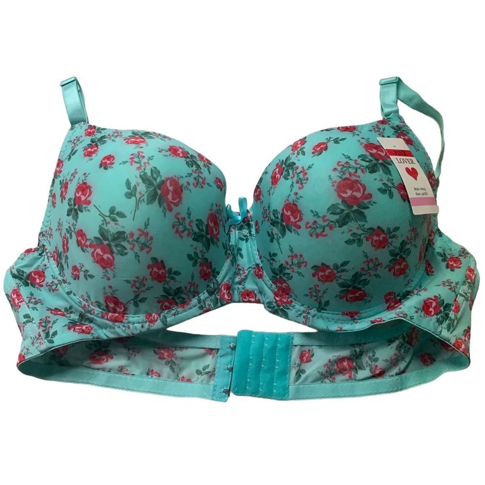 PINK LOVER Rose‎ Garden Push Up Bra